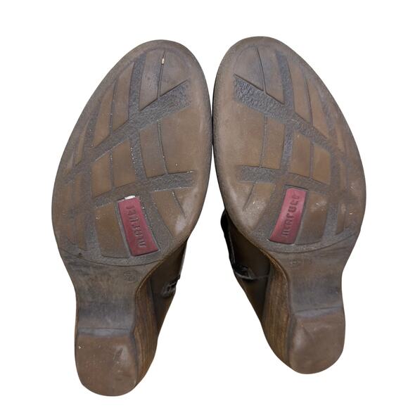 Maruti‎ Leather Boots Women's 7 Brown Riding Moto Portugal Made - Picture 3 of 13